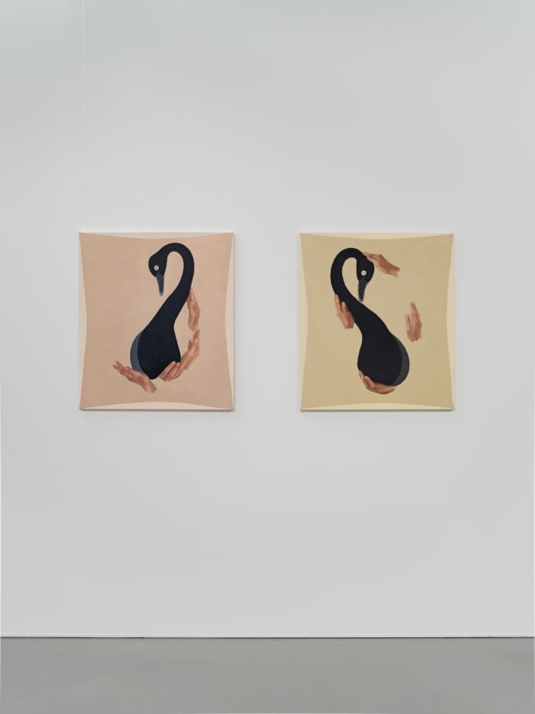 Installation view, Päivi Takala, Be With Me, 2025, Cecilia Hillström Gallery. Photo: Jean-Baptiste Béranger.