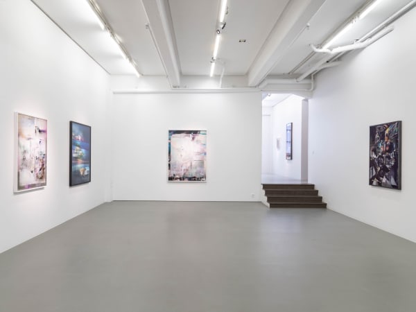 Installation view, David Molander, Stockholm Cyan, 2021, Cecilia Hillström Gallery. Photo: Jean-Baptiste Béranger