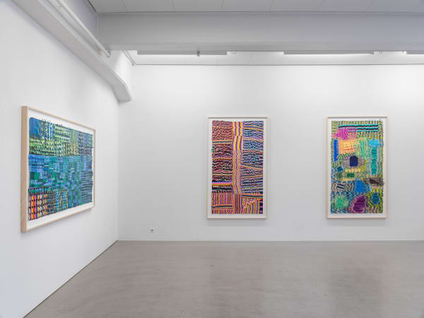 Installation view, Olivia Pettersson Fleur, Preserved Dissipation, 2021, Cecilia Hillström Gallery. Photo: Jean-Baptiste Béranger