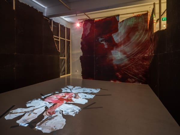 Installation view, Anna-Karin Rasmusson, OMSORGEN, 2020, Cecilia Hillström Gallery. Photo: Jean-Baptiste Béranger