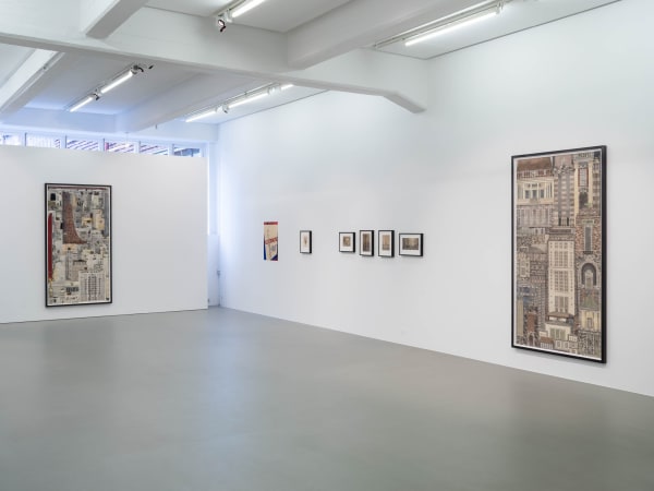 Installation view, Fredrik Söderberg, ALLEMAGNE, ABSINTHE, ARCHITECTURE, 2020, Cecilia Hillström Gallery. Photo: Jean-Baptiste Béranger
