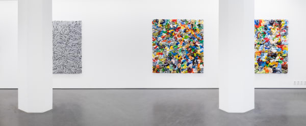 Installation view, Matthias van Arkel, Altered Measurements, Clear Painting, 2016, Cecilia Hillström Gallery. Photo: Jean-Baptiste Béranger