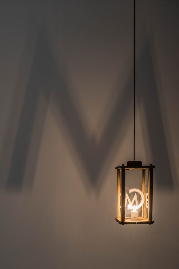 Installation view, Andreas Gedin, Driftwood, 2015 (detail)