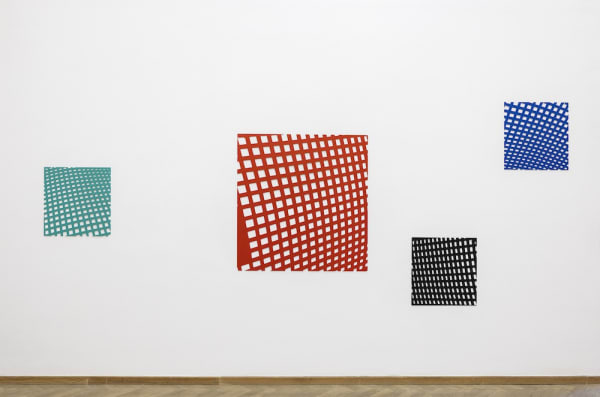 Installation view, Kristina Matousch, Squat, CHART Art Fair 2022, Cecilia Hillström Gallery. Photo: Malle Madsen