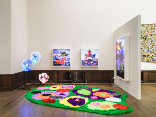 Installation view, Johan Bergström Hyldahl, Above the Clouds, MARKET Art Fair 2021, Cecilia Hillström Gallery. Photo: Jean-Baptiste Béranger