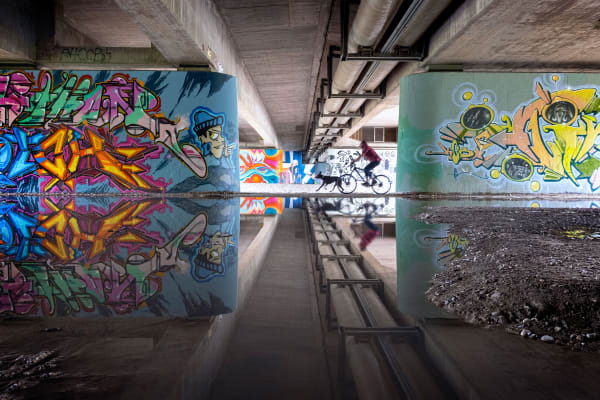 Sonia Aumiller, Graffiti Reflexion , 2021