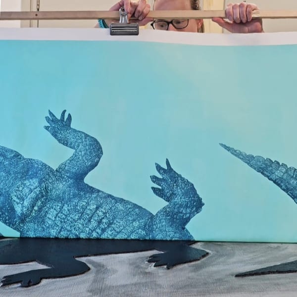 Printing Underwater Crocodile