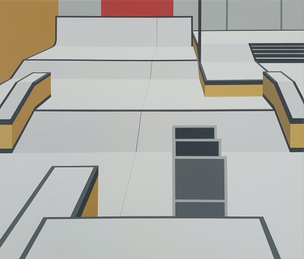 1 Jurriaan Molenaar Skatehal 2021 Acryl Op Linnen 60 X 70 Cm