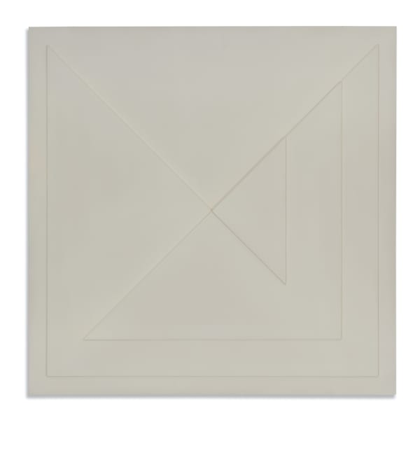 Ad Dekkers Cb087 Square Made Up Of Triangles 1966 Polyester 90X90Cm 35 4X35 4In