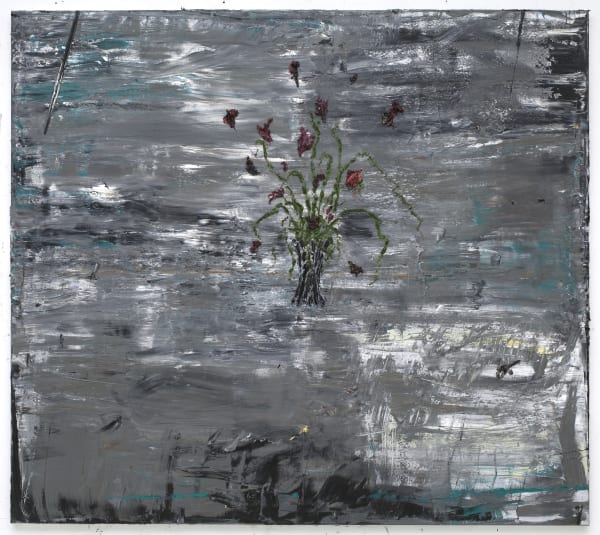 Zur31 Zuurmond Een Vaas Met Bloemen 2017 18 Oil On Canvas 160X180 Cm