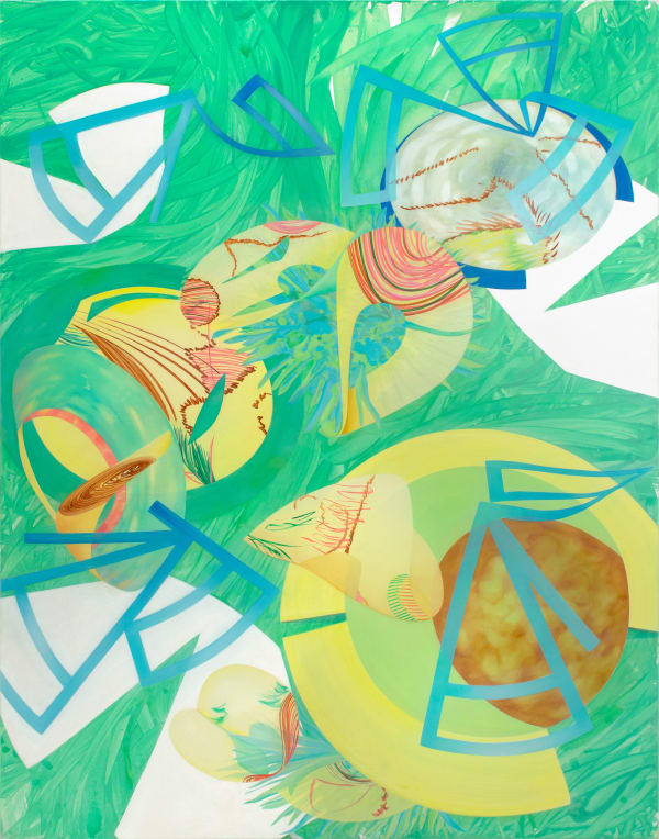 Rebekka L Ffler Verortete Worte Versonnene Orte 2018 180 X 140 Cm Acrylic And Oil On Canvas L