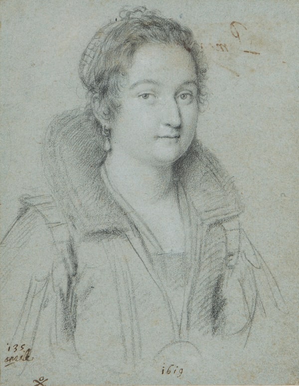 Ottavio LEONI Portrait of Princess Pimpa Saponara