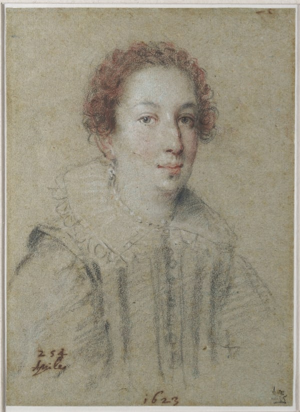 Ottavio LEONI. 1578 - ROME - 1630 Portrait de la Marquise BEVILACQUA