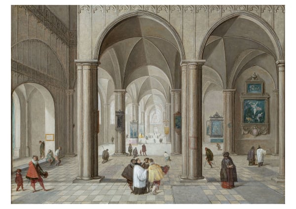 Pieter NEEFS l'Ancien et Frans FRANCKEN le Jeune, Intérieur d'église animé