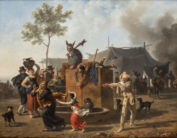 Nicolas Antoine TAUNAY 1755 - Paris - 1830, Scène de carnaval