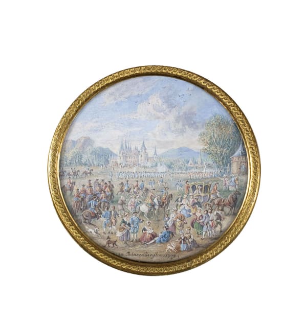 Louis Nicolas BLARENBERGHE La visite des familles sur le lieu de l'exercice militaire