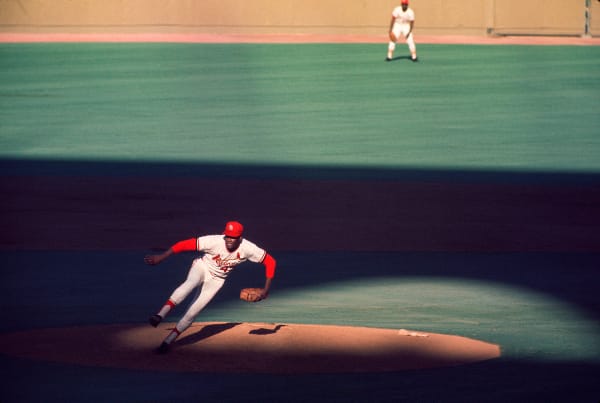 Walter Iooss, Bob Gibson, St. Louis, MO, 1973