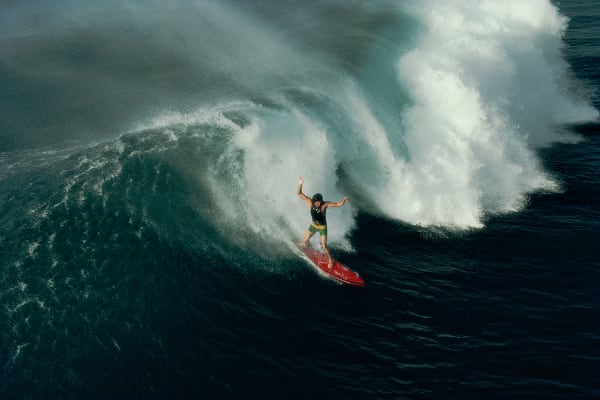 Walter Iooss, Tommy Chamberlain, Hanalei Bay, HI, 1976