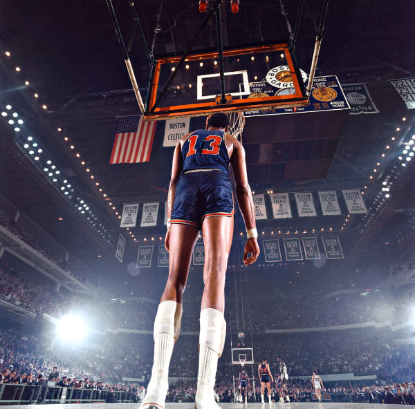 Walter Iooss, Wilt Chamberlain, Boston, MA, 1967