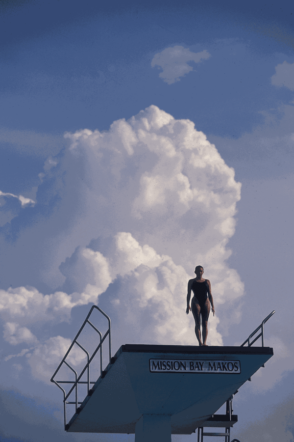Walter Iooss, Cloud Diver, Boca Raton, FL, 1990