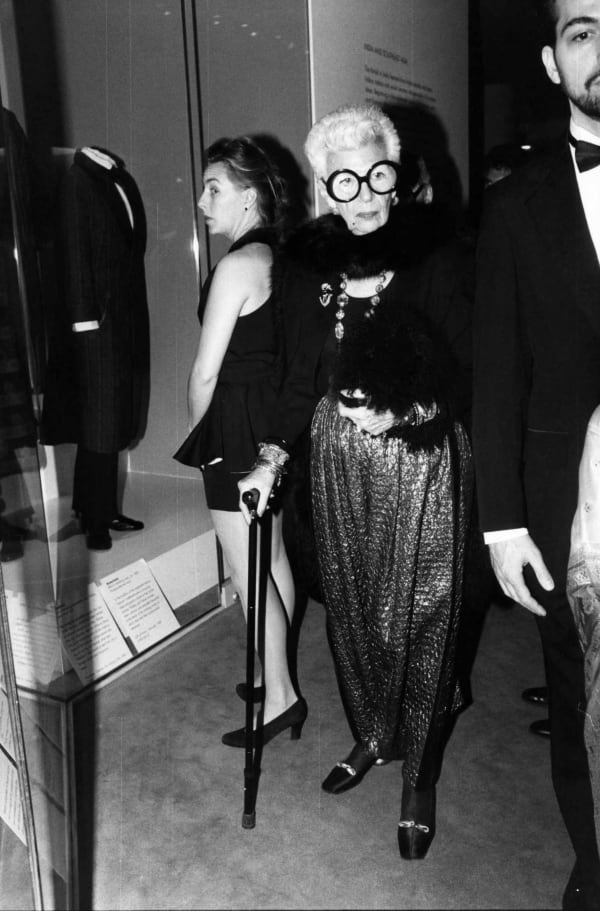 Bill Cunningham, Iris Apfel, Met Gala, 1996