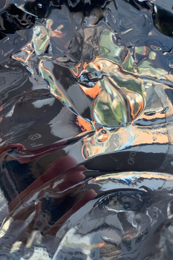 Sophie Mei Birkin, I think of you in the car, how your sweat is like the residual water condensation mineralised on my exhaust pipe, 2022