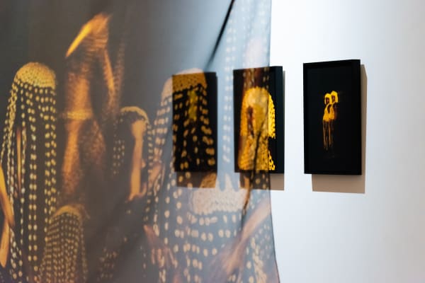 Installation View from Une constellation divine. A solo Project featuring Marc Posso's work at AFIKARIS Gallery Paris. Studio Vanssay