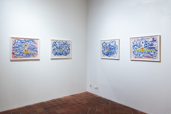 Installation View of Saïdou Dicko's and Hyacinth Ouattara's four-hands project. AFIKARIS Gallery Paris