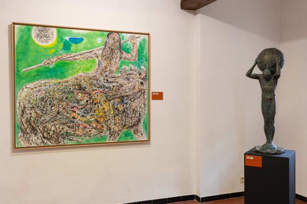 Bergère by Cameroonian artist Salifou Lindou in Saint Raphaël. AFIKARIS Gallery