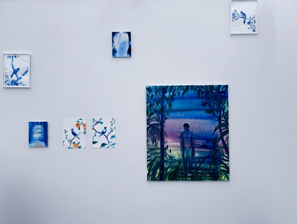 Omar Mahfoudi's drawings and painting at Untitled Art Miami on AFIKARIS' gallery booth A67