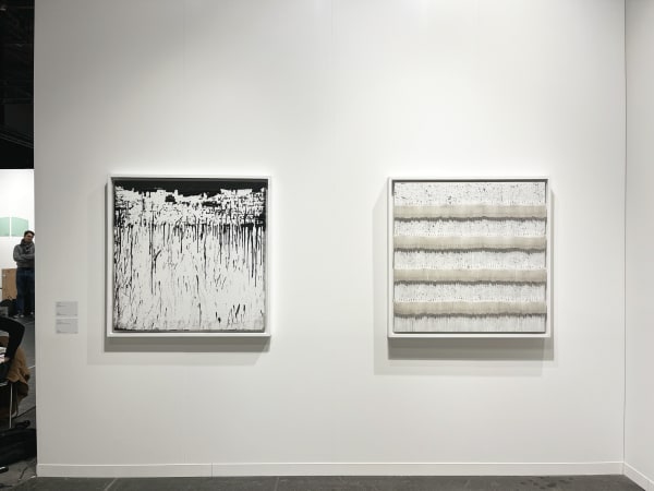 View of Mouhcine Rahaoui's work on AFIKARIS Gallery's booth at Art Genève 2025