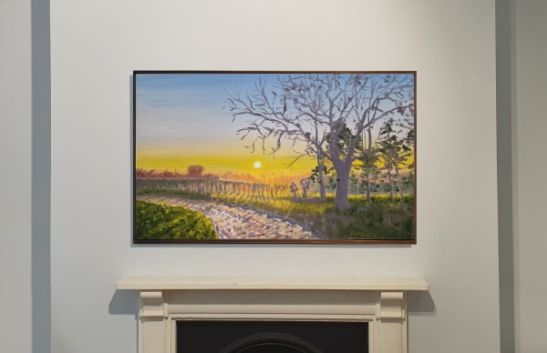 Kit Glaisyer, Proposal: Dawn path South Bowood 5x3 foot (study)