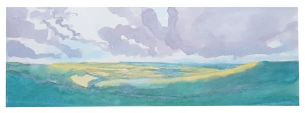 Kit Glaisyer, Summer fields below Eggardon Hill, 2022