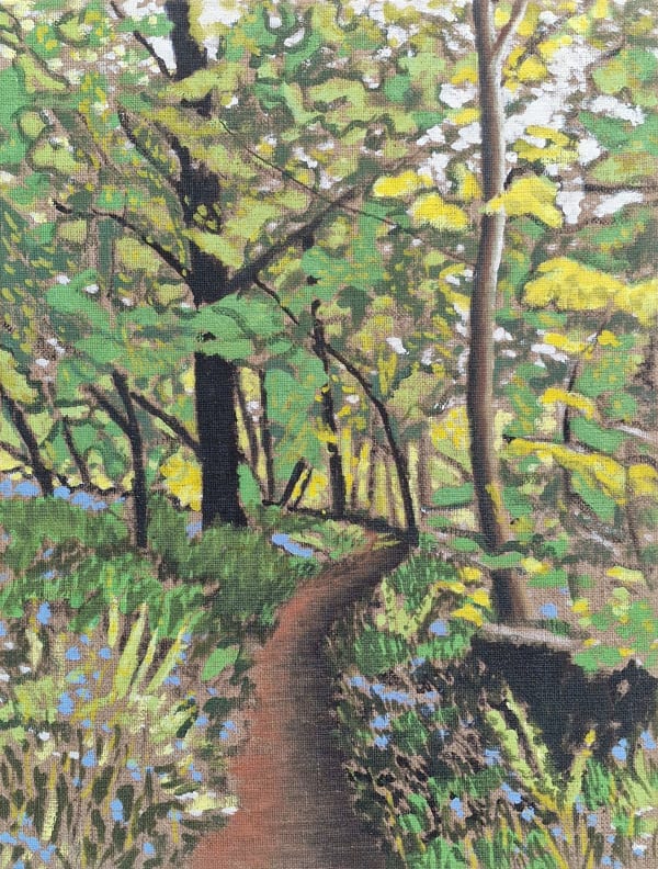 Kit Glaisyer, Lewesdon Winding Path 40x30