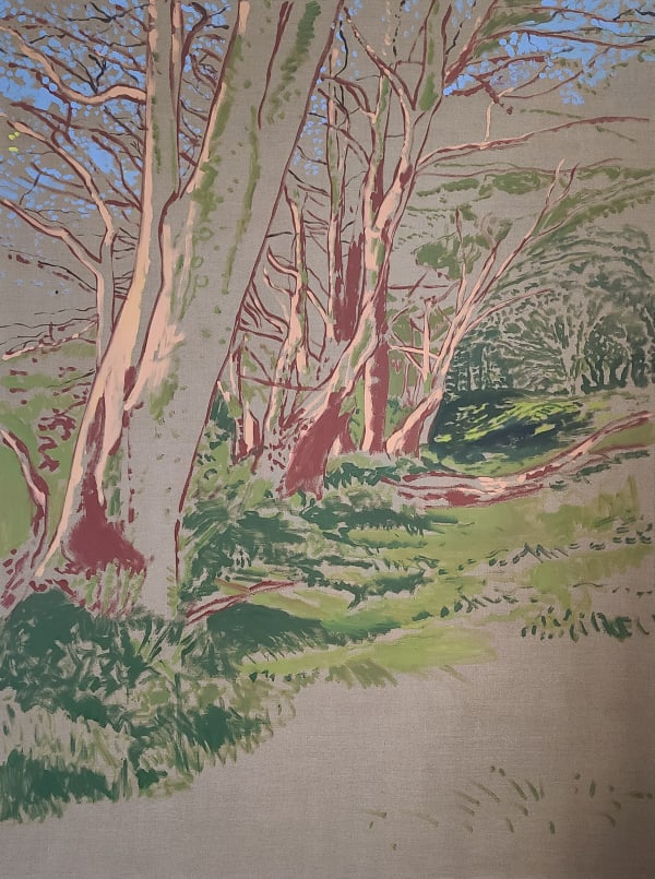 Kit Glaisyer, The Path up Lewesdon Tree 200 x 150 cm