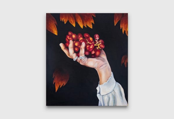 Kansas Smeaton Grapes, 2022 oil on canvas 40.5 x 35.5 cm 16 x 14 in