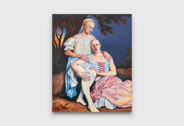 Kansas Smeaton Liam and Psalm, 2022 oil on canvas 137 x 112 cm 54 x 44 1/8 in