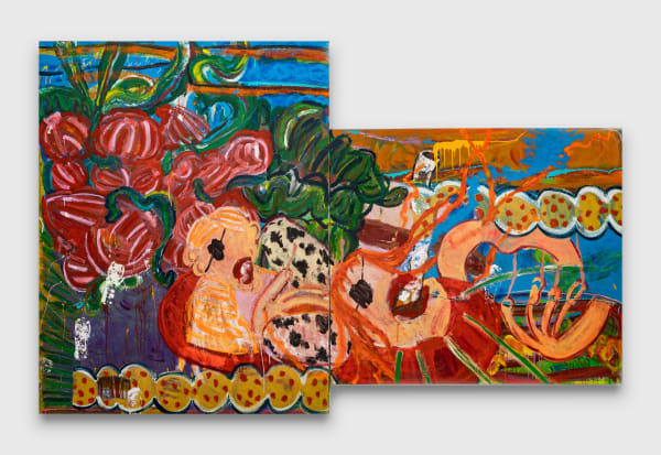 Yirui Jia Rhapsody , 2022 acrylic, gesso and glitter on canvas 220 x 340 cm 86 5/8 x 133 7/8 in