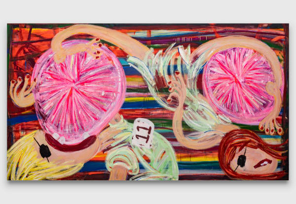 Yirui Jia Soft Candy Soft 02, 2022 acrylic and glitter on canvas 130 x 240 cm 51 1/8 x 94 1/2 in