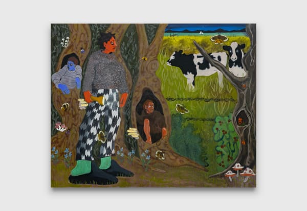 Katja Farin Forest Wanderer , 2023 oil on canvas 122 x 152.5 x 3.8 cm 48 x 60 x 1 1/2 inches