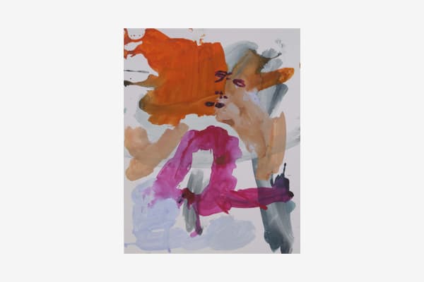 Renée Estée Sad waters, different oceans, secret fires 24, 2023 Oil paint, oil bar, wax, charcoal on paper. 14 x 11 in 35.5 x 28 cm