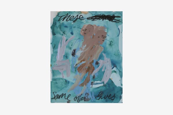 Renée Estée Sad waters, different oceans, secret fires 25, 2023 Oil paint, oil bar, wax, charcoal on paper. 35.5 x 28 cm 14 x 11 in