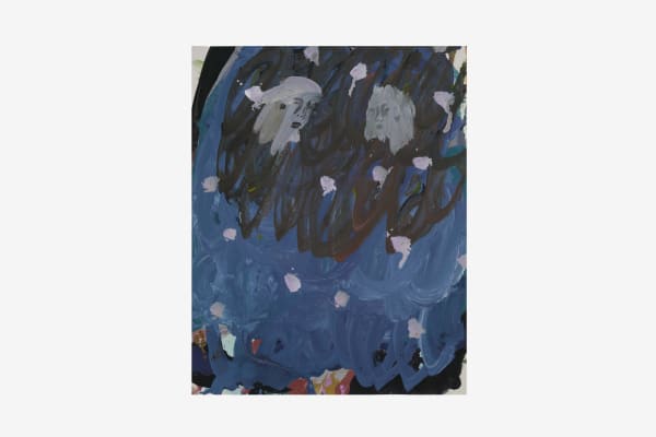 Renée Estée Sad waters, different oceans, secret fires 26, 2023 Oil paint, oil bar, wax, charcoal on paper. 35.5 x 28 cm 14 x 11 in