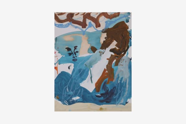 Renée Estée Sad waters, different oceans, secret fires 27, 2023 Oil paint, oil bar, wax, charcoal on paper. 35.5 x 28 cm 14 x 11 in