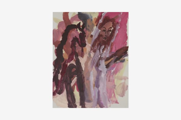 Renée Estée Sad waters, different oceans, secret fires 7, 2023 Oil paint, oil bar, wax, charcoal on paper. 35.5 x 28 cm 14 x 11 in