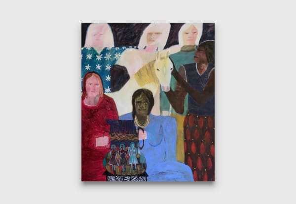 Justin Williams Guided by domestic voices, 2019 oil on canvas 170 x 140 cm 66 15/16 x 55 1/8 inches