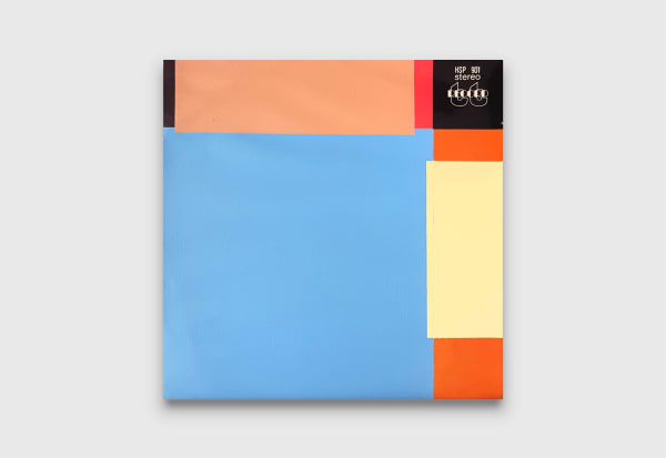 Joe Wilson & Chanelle Collier The Very Best Of 13, 2019 acrylic on found vintage record sleeve, vinyl 31 x 31 cm