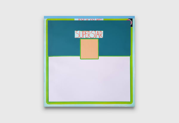 Joe Wilson & Chanelle Collier The Very Best Of 17, 2019 acrylic on found vintage record sleeve, vinyl 31 x 31 cm