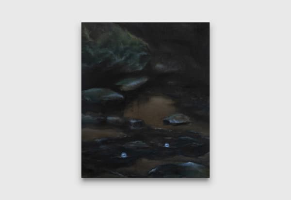 Mia Middleton Moon-White Water, 2024 oil on linen 46 x 38 cm 18 1/8 x 15 in