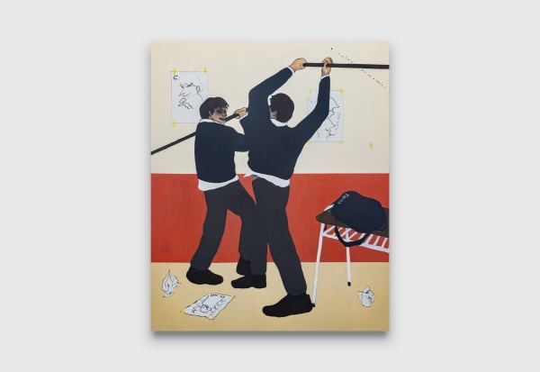 Francisco Rodríguez March Riot I, 2023 oil on linen 170 x 140 cm 66 7/8 x 55 1/8 inches